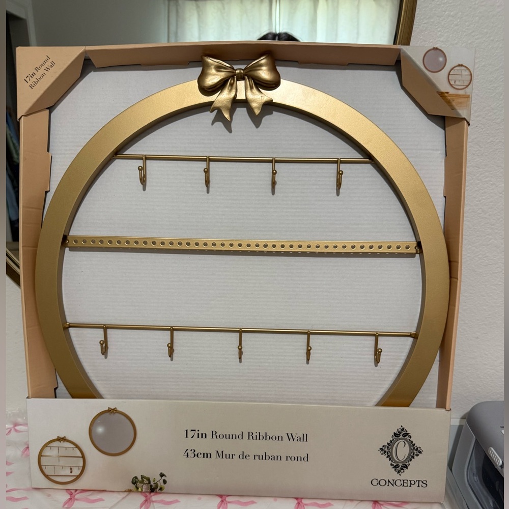Gold Ribbon Wall Decor
